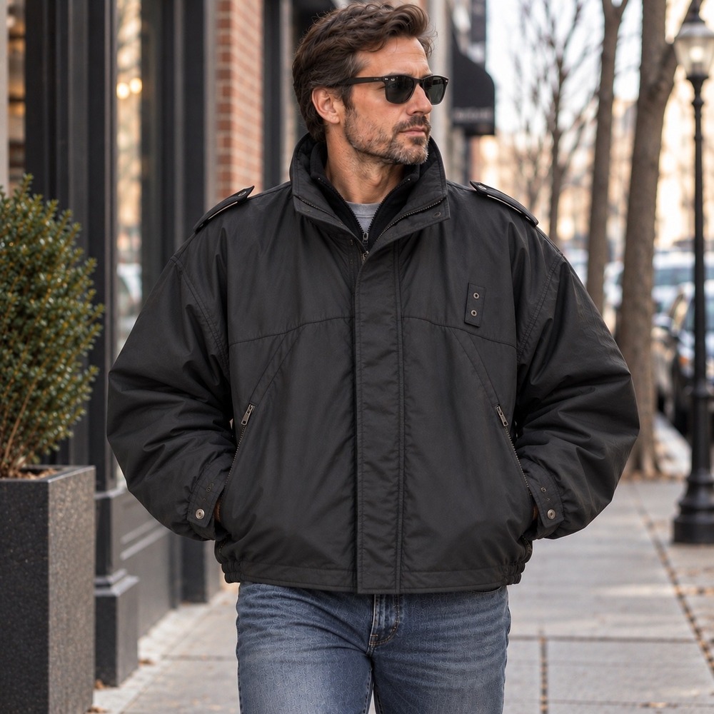 Spiewak Golden Fleece Men's XXL Black WeatherTech 3-in-1 Bomber Jacket